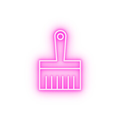 paint brush neon icon