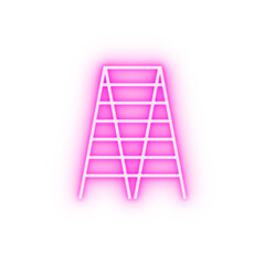 wrench neon icon