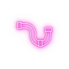 pipe neon icon