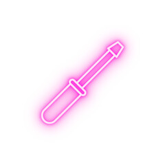 wrench neon icon