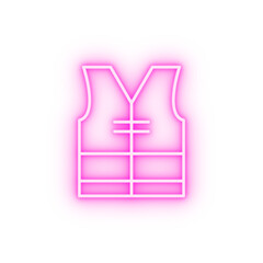 vest neon icon