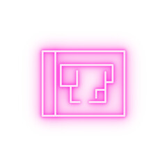 plan neon icon