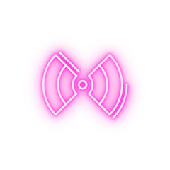 Wifi networking neon icon