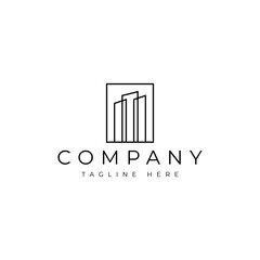 Minimalist real estate logo design
