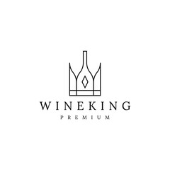 royal wine king logo design