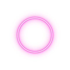 circle sign neon icon