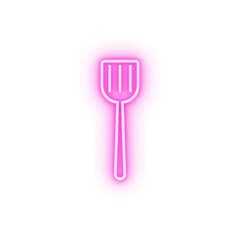 kitchen spatula simple line neon icon