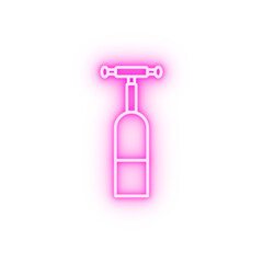pepper mill simple line neon icon