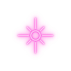 Brightness sign neon icon