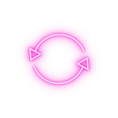 Refresh outline neon icon