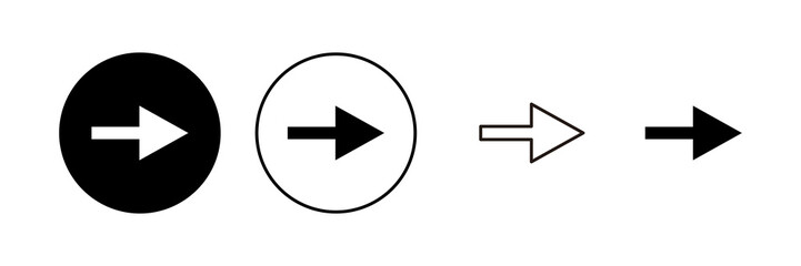 Arrow icon vector. Arrow sign and symbol for web design.