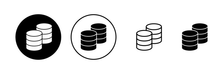 Database icon vector. database sign and symbol