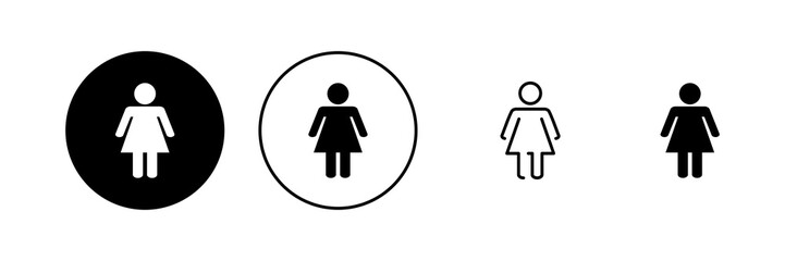 Female icon vector. woman sign and symbol