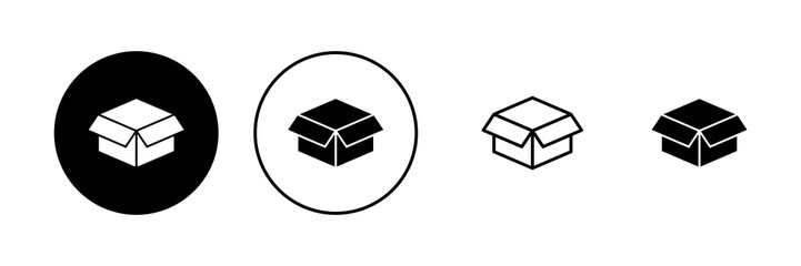 Obraz premium Box icon vector. box sign and symbol, parcel, package