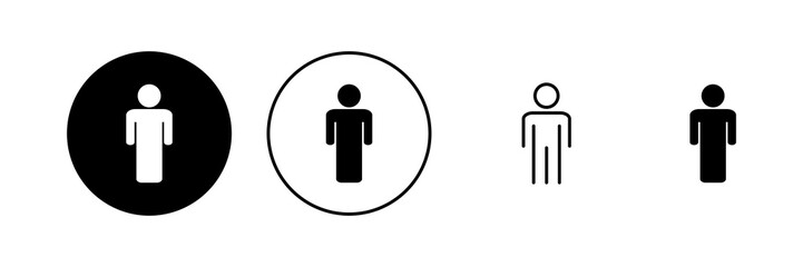 Man icon vector. male sign and symbol. human symbol