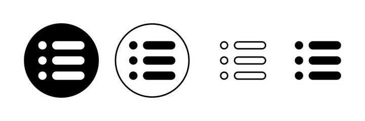Menu icon vector. web menu sign and symbol. hamburger menu symbol