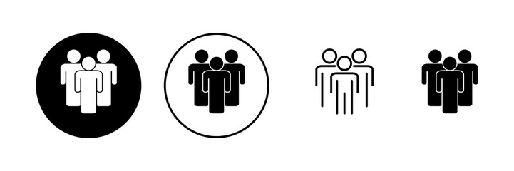 people icon vector. person sign and symbol. User Icon vector