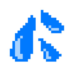 Fototapeta premium ドット絵 しずく３