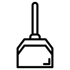 Obraz premium dustpan garbage icon