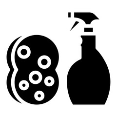 spray with sponge icon