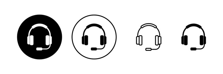 Headphone icon vector. Headvector sign and symbol