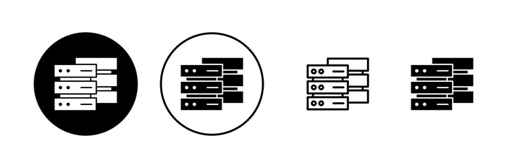 Database icon vector. database sign and symbol