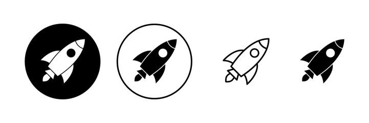 Rocket icon vector. Startup sign and symbol. rocket launcher icon