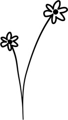 abstract flower in vase