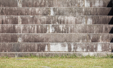 Outdoor stone stairs. material texture.