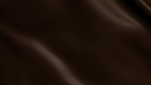 Wavy animated chocolate background; loop-ready 4k footage