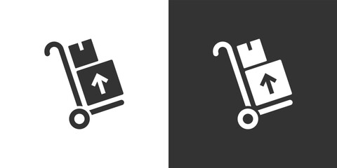 Trolley icon vector