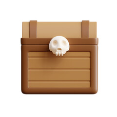 Chest Box 3D Icon