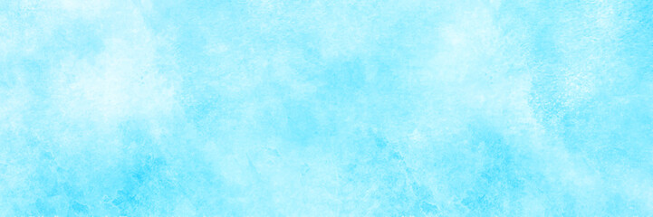 Watercolor blue background. Hand painted watercolor blue sky grunge texture