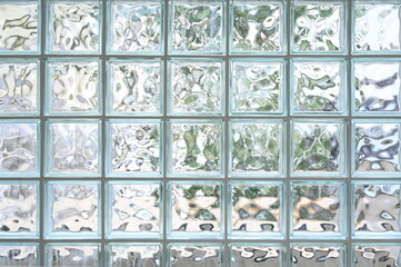 glass block wall background, interior design