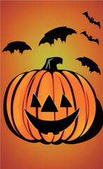 Halloween theme vector promotional poster - 536881136