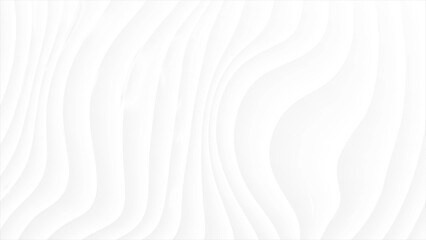 Refracted curved waves abstract white background