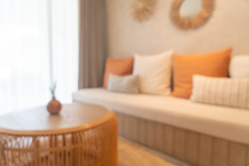 abstract blur living room interior for background