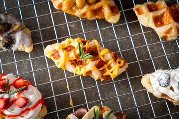 ham and cheese croffle