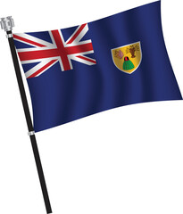 Flag of Turks and Caicos Islands.