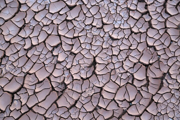 Texture of dry clay - Desert in Utah