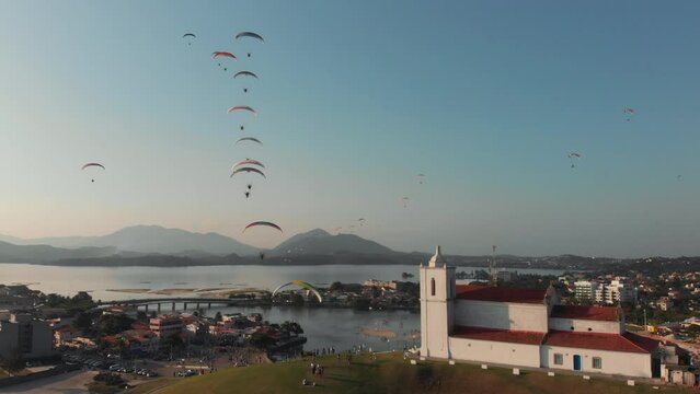 FLIGHT WORLD CUP  PARAMOTOR SAQUAREMA PROXIMITY CHURCH
