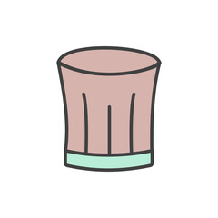 chef hat icon vector illustration logo template for many purpose. Isolated on white background.