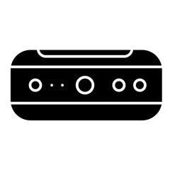 portable speaker solid icon