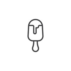 Ice pop line icon