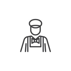 Milkman line icon