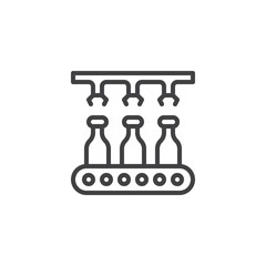 Milk conveyor line icon