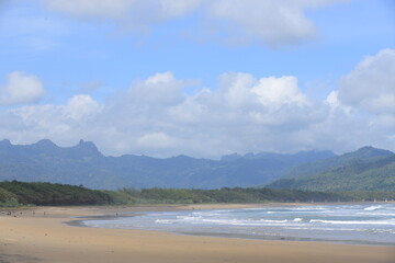 Beautiful view of Teleng Ria Beach  in Pacitan, East Java. Great for nature background and wallpaper.