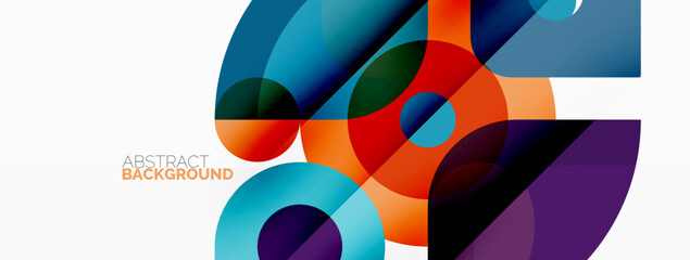 Fototapeta premium Colorful geometric pattern, minimal abstract background for wallpaper, banner, presentation