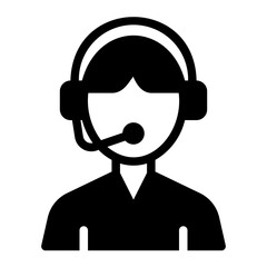 technical support glyph icon