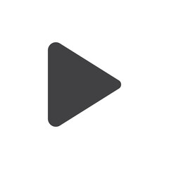 Play button vector icon